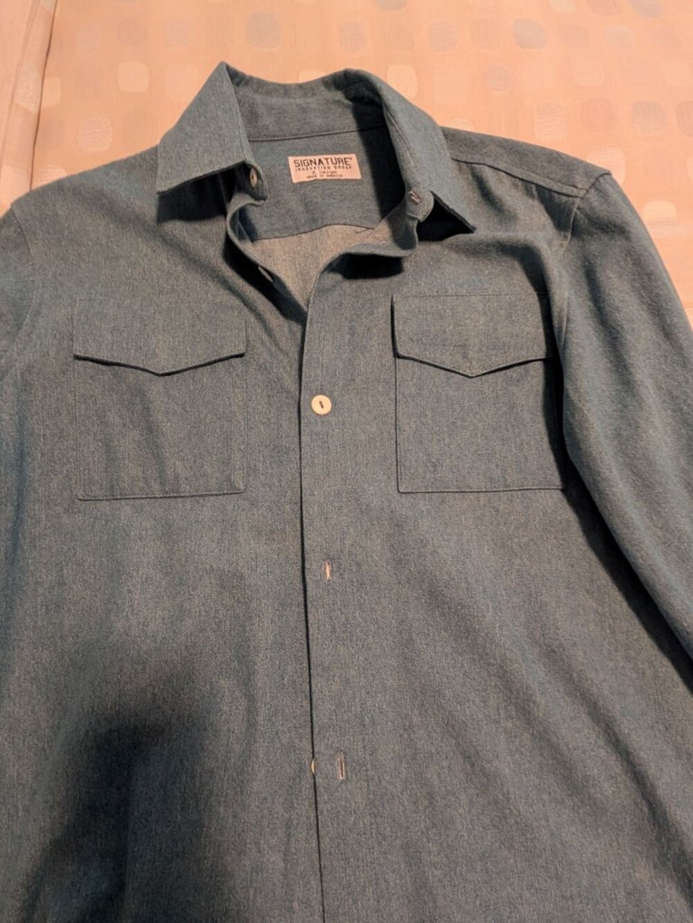 SIGNATURE INNOVATION GROUP. Men's heavy denim streetwear overshirt-SZ XL, X COND - Picture 3 of 8